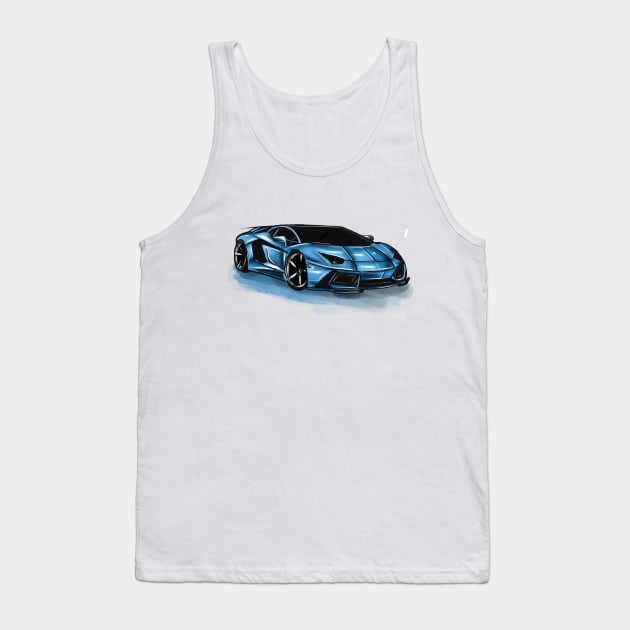 Luxury Car Tank Top by Svetlana Pelin